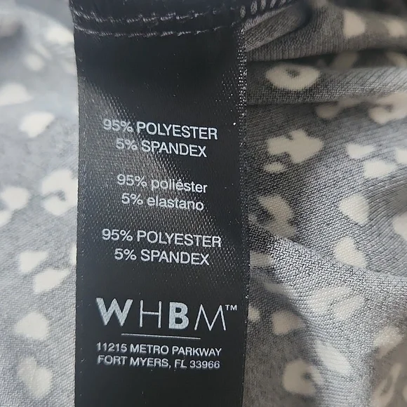 White House Black Market WHBM Pull On Pencil Skirt Confetti Animal Print Large - Picture 4 of 7